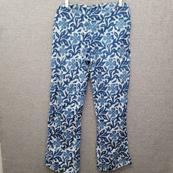 PAX PHILOMENA ISADORA FLORAL COTTON LOUNGE PANTS, SIZE M - Picture 2 of 7
